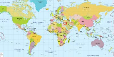 izrael mapa sveta Mapa světa Jeruzalém   Jeruzalém v mapě světa (Izrael) izrael mapa sveta