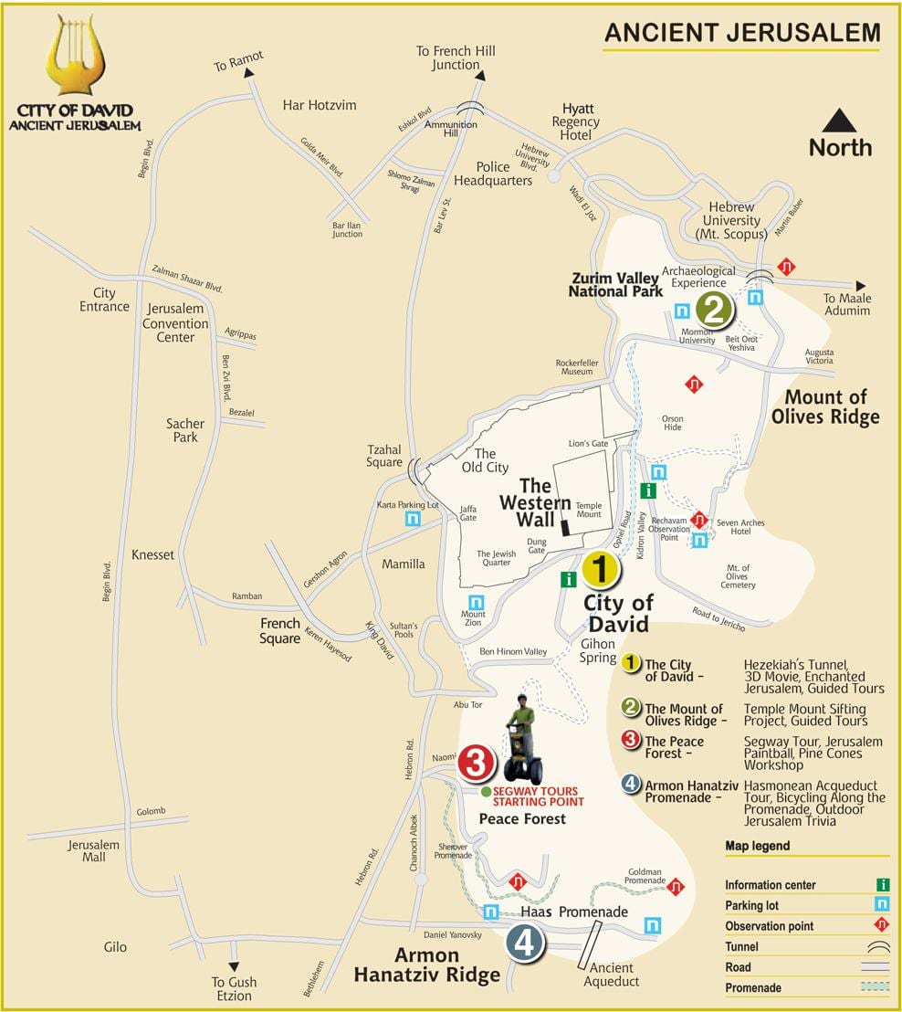 mapa města David