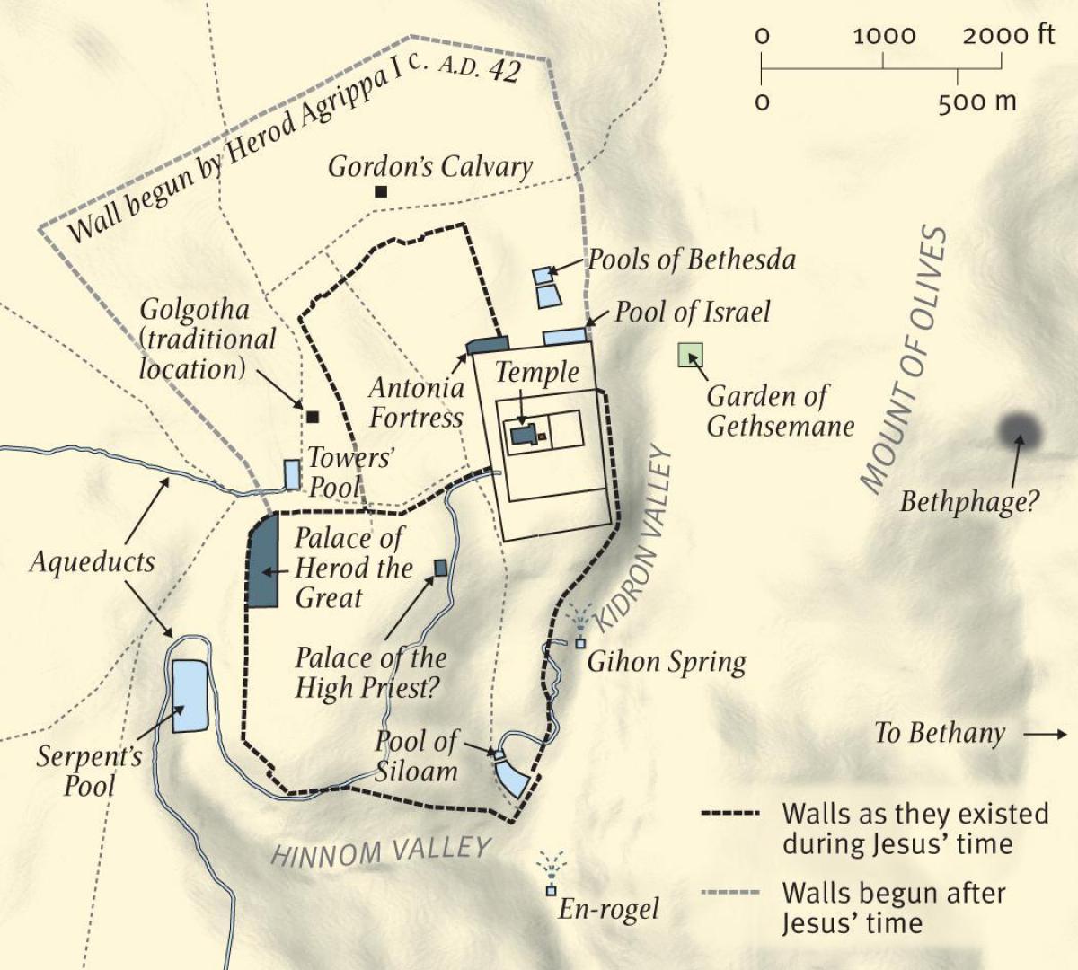 mapa zahradě getsemanské