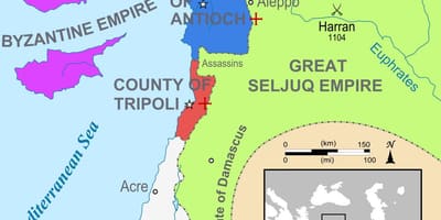 Mapa Království Jeruzalémského
